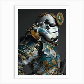 Stormtropper As A Vintagepunk Samurai 48 Art Print