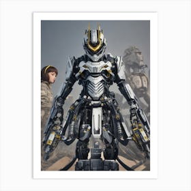 Robot Soldier Art Print