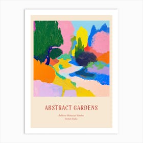 Colourful Gardens Bellevue Botanical Garden Usa 3 Red Poster Art Print