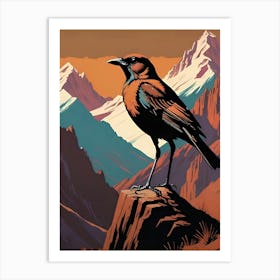 Bird In The Mountains Art Print