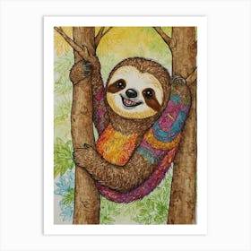 Sloth 45 Art Print