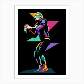 American Football Pop Art 8 Art Print