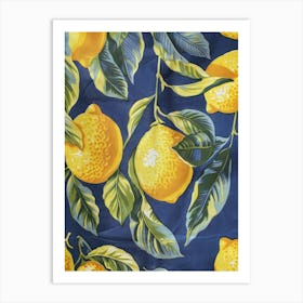 Lemons On A Branch 18 Art Print