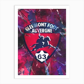 Clermont Foot Auvergne 63 3 Art Print