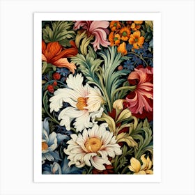 Floral Wallpaper 18 Art Print