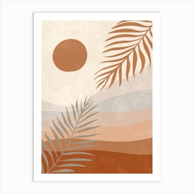 Palm Leaves Canvas Print Art Print