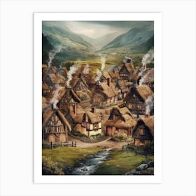 Viking Village Art Print