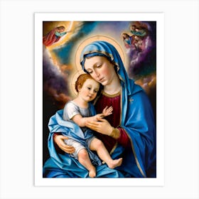 Virgin Mary and Baby Jesus Art Print