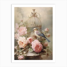 Bird In A Cage Art Print