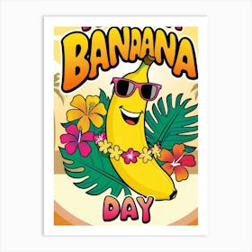 Happy Banana Day Art Print