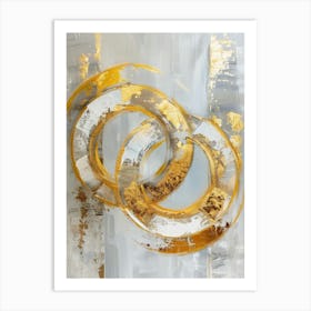 Golden Rings Art Print