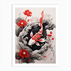 Koi Fish Painting Art Print