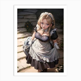 Cute Girl Art Print