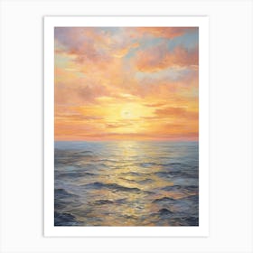 Sunset Over The Ocean 25 Art Print