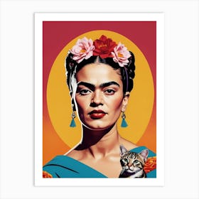 Frida Kahlo Portrait (13) Art Print
