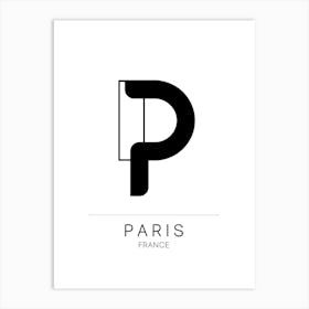 Paris City Typography Art Print