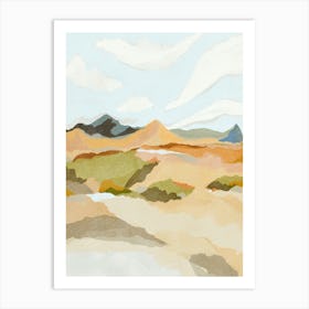 Desert Landscape view Art Print