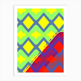 Abstract Geometric Pattern Art Print