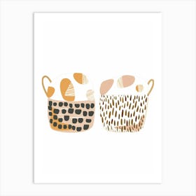 Two Baskets Art Print