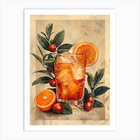 Orange Drink 1 Art Print