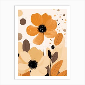 Orange Flowers Art Print