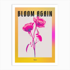 Hot Pink Rose 2 Poster Art Print