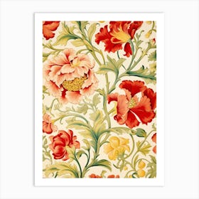 Floral Wallpaper 94 Art Print