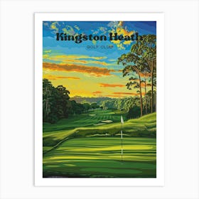 Kingston Heath Presidents Cup Travel Art Illustration Art Print