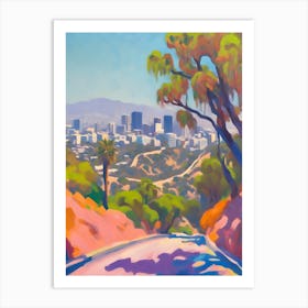 Abstract Runyon Canyon Painting 3 Art Print