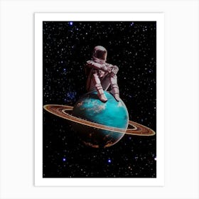 Astronaut In Space 7 Art Print