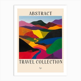 Abstract Travel Collection Poster Togo 2 Art Print