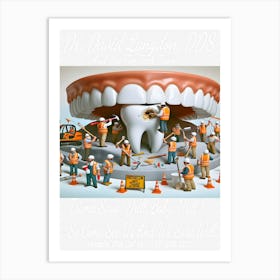 Dr. David Langdon, DDS Advert ~Reimagined 30 Art Print