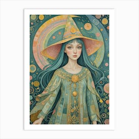 Whimsical Witch Art Print