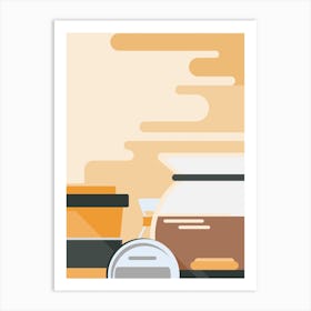 Coffee Set Art Print