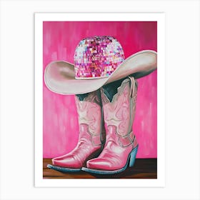 Cowgirl Boots 1 Art Print