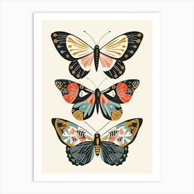 Colourful Insect Illustration Butterfly 9 Art Print