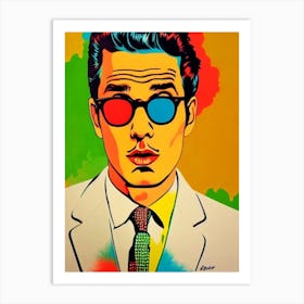 John Mayer Colourful Pop Art Art Print