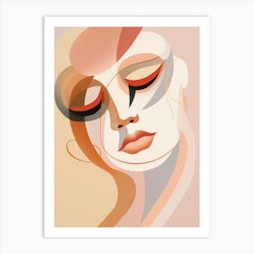 Abstract Woman Canvas Print 1 Art Print