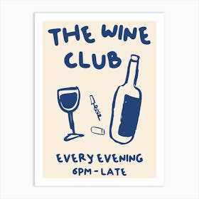 The Wine Club Art Print