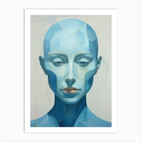 Blue Woman 9 Art Print