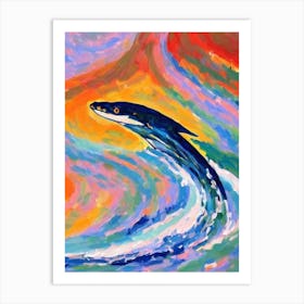 Plesiosaur Matisse Inspired Art Print