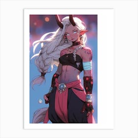 Demon Girl 4 Art Print