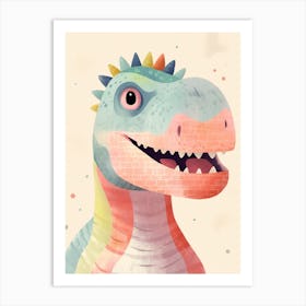 Colourful Dinosaur Gorgosaurus 1 Art Print