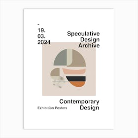 Speculative Design Archive Abstract Poster 08 Art Print