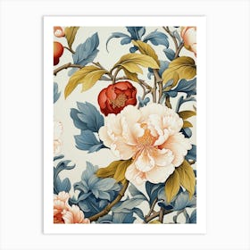 Floral Wallpaper 56 Art Print