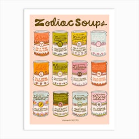 Zodiac Soups Art Print