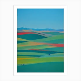 Namib Blue Oil Painting 2  Art Print