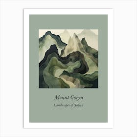 Landscapes Of Japan Mount Goryu 36 Art Print