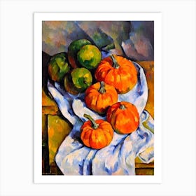 Pumpkin Cezanne Style vegetable Art Print