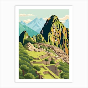 Peru Travel Illustration Art Print